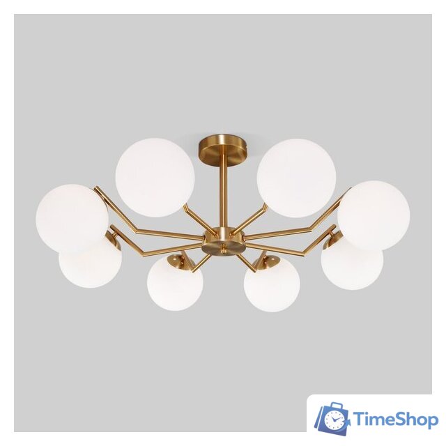 Люстра средней высоты Евросвет 70154/8 (латунь) - Изображение №1 — Интернет-магазин Time-Shop