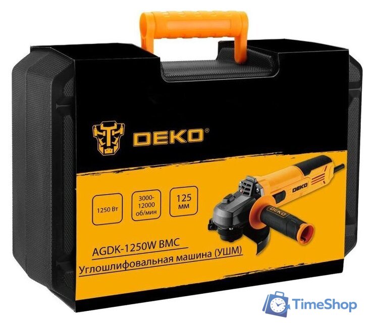 Угловая шлифмашина Deko AGDK-1250W 084-1078 - Изображение №5 — Интернет-магазин Time-Shop