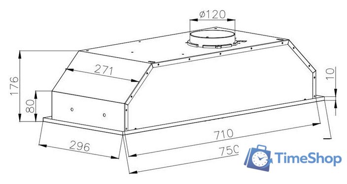 Кухонная вытяжка Schtoff TDM 75 Inox (нержавеющая сталь) - Изображение №2 — Интернет-магазин Time-Shop