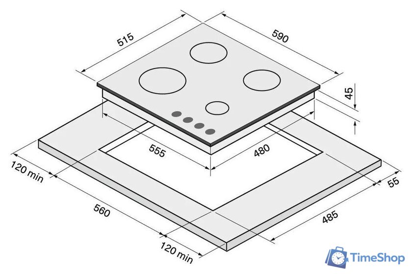 Варочная панель Krona Hagel 60 WH W - Изображение №12 — Интернет-магазин Time-Shop