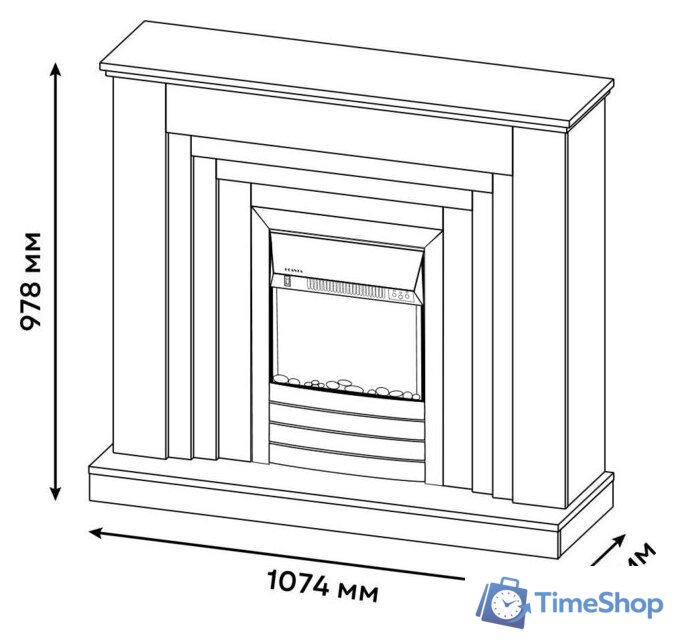 Каминокомплект Planta PORT011W-FS600S - Изображение №2 — Интернет-магазин Time-Shop