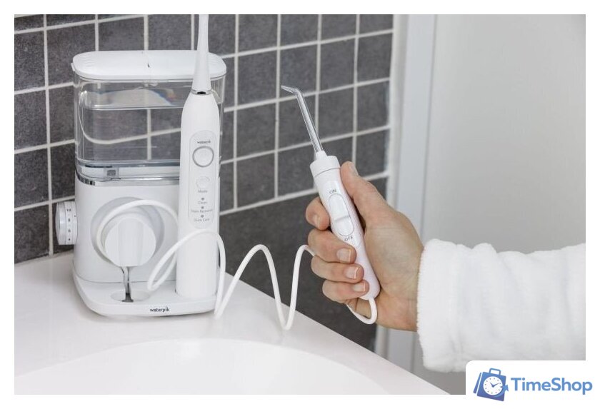 Электрическая зубная щетка и ирригатор Waterpik CC-04 (белый) - Изображение №10 — Интернет-магазин Time-Shop