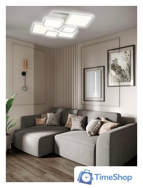 Припотолочная люстра Aitin Pro N9304/6 (белый) - Изображение №5 — Интернет-магазин Time-Shop