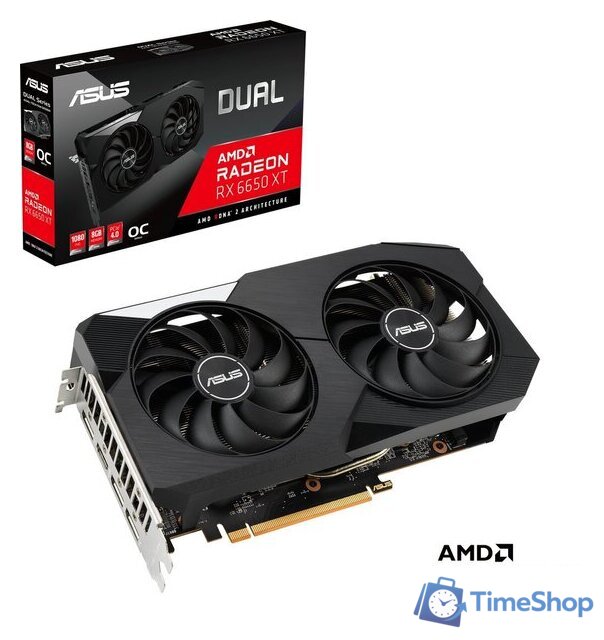 Видеокарта ASUS Dual Radeon RX 6650 XT OC Edition 8GB GDDR6 DUAL-RX6650XT-O8G - Изображение №9 — Интернет-магазин Time-Shop