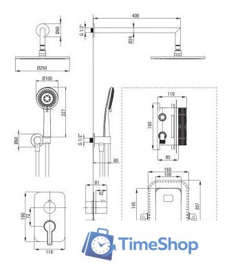 Душевая система  Deante Arnika BXYZNQAM - Изображение №2 — Интернет-магазин Time-Shop