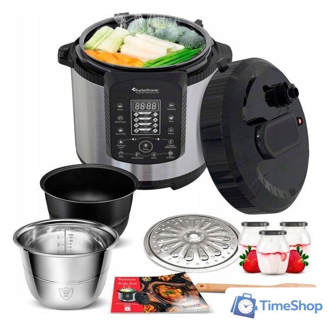 Мультиварка-скороварка TurboTronic TT-DPC9 (серебристый) - Изображение №1 — Интернет-магазин Time-Shop