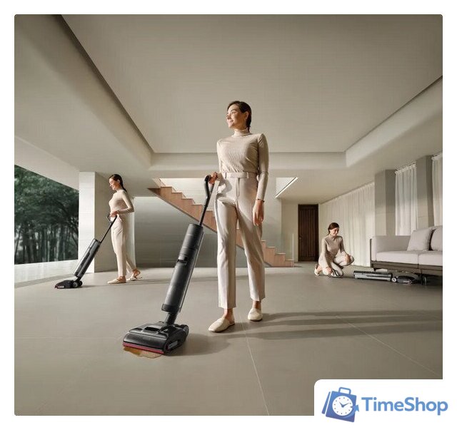 Вертикальный моющий пылесос Dreame H15 Pro Wet and Dry Vacuum Cleaner HHR46A (евровилка) - Изображение №11 — Интернет-магазин Time-Shop