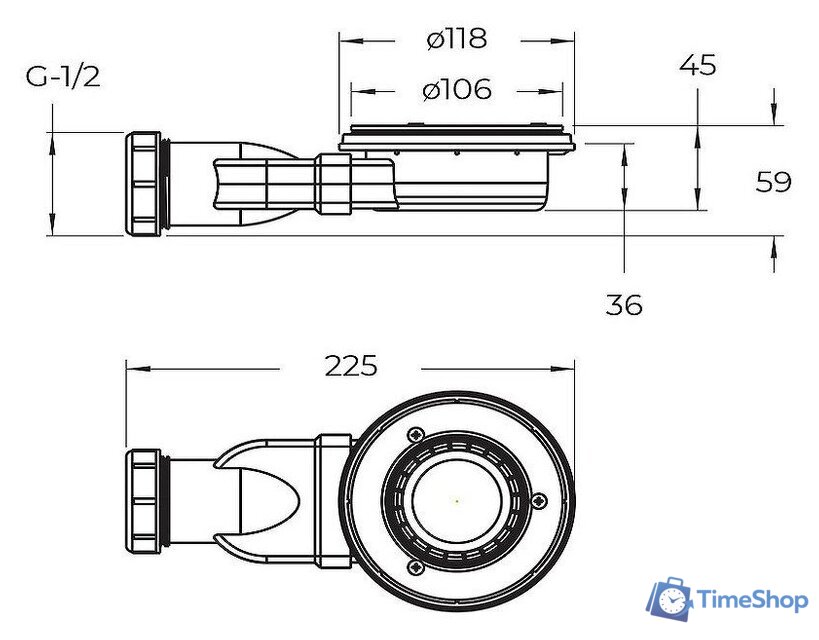 Душевой поддон BelBagno TRAY-MR-UNO-RH-120/90-550-35-W-L-CR 120x90 - Изображение №8 — Интернет-магазин Time-Shop