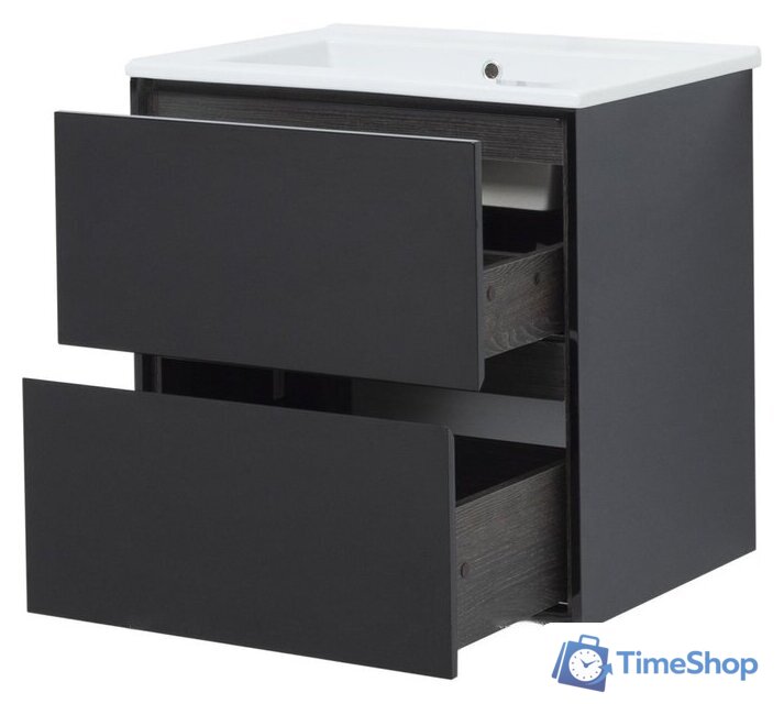 Aquanet Тумба под умывальник Милан 65 306379 (черный глянец) - Изображение №5 — Интернет-магазин Time-Shop
