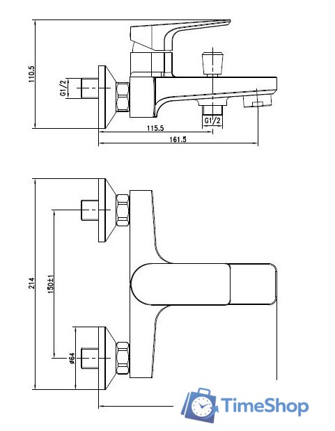 Смеситель Cersanit Vero A63061 - Изображение №8 — Интернет-магазин Time-Shop