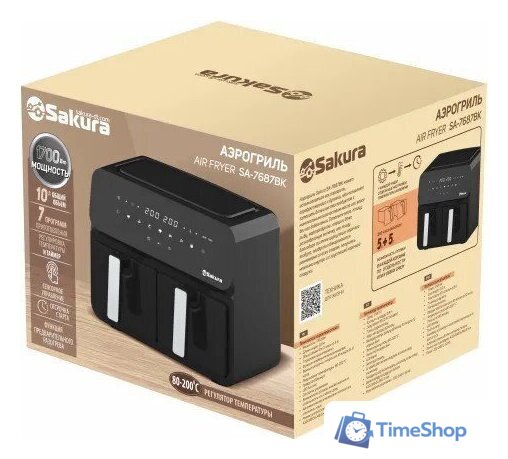 Аэрогриль (аэрофритюрница) Sakura SA-7687BK - Изображение №2 — Интернет-магазин Time-Shop
