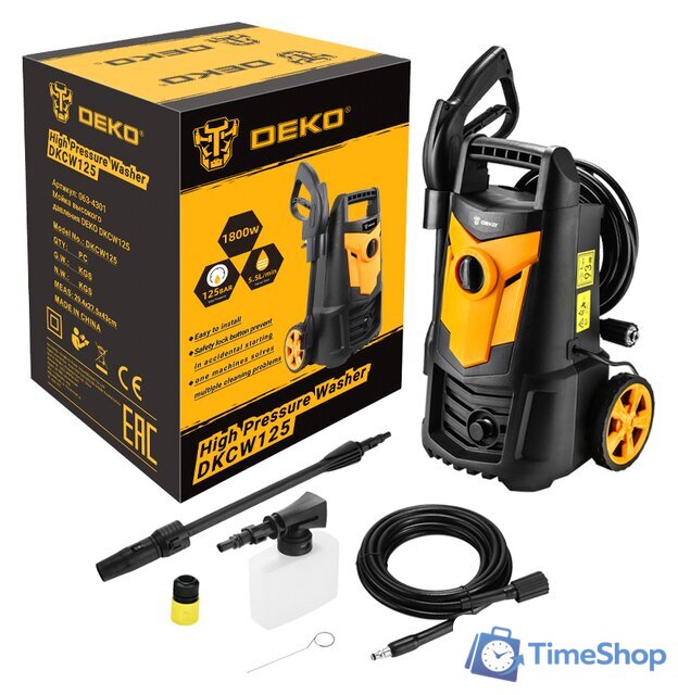 Мойка высокого давления Deko DKCW125 - Изображение №1 — Интернет-магазин Time-Shop