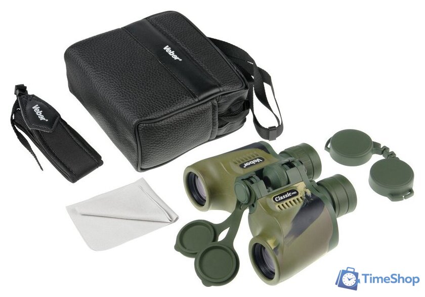 Бинокль Veber Classic Pro 7x32 VR (камуфлированный) - Изображение №8 — Интернет-магазин Time-Shop