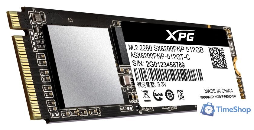 SSD ADATA XPG SX8200 Pro 512GB ASX8200PNP-512GT-C - Изображение №4 — Интернет-магазин Time-Shop