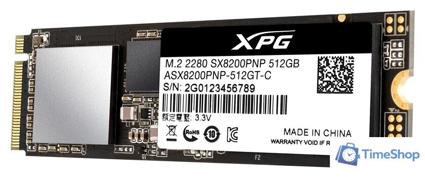 SSD ADATA XPG SX8200 Pro 512GB ASX8200PNP-512GT-C - Изображение №3 — Интернет-магазин Time-Shop