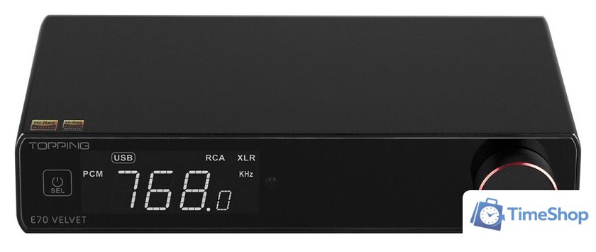 Цифро-аналоговый преобразователь Topping E70 Velvet (черный) - Изображение №1 — Интернет-магазин Time-Shop