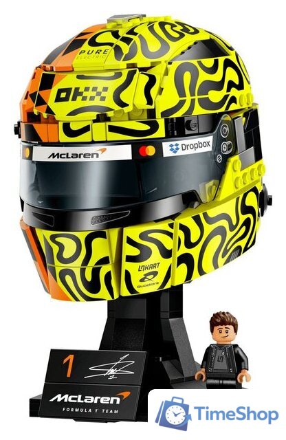 Конструктор LEGO Editions 43023 Шлем McLaren Mastercard F1 Team Lando Norris Helmet - Изображение №2 — Интернет-магазин Time-Shop