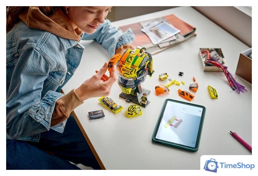 Конструктор LEGO Editions 43023 Шлем McLaren Mastercard F1 Team Lando Norris Helmet - Изображение №8 — Интернет-магазин Time-Shop