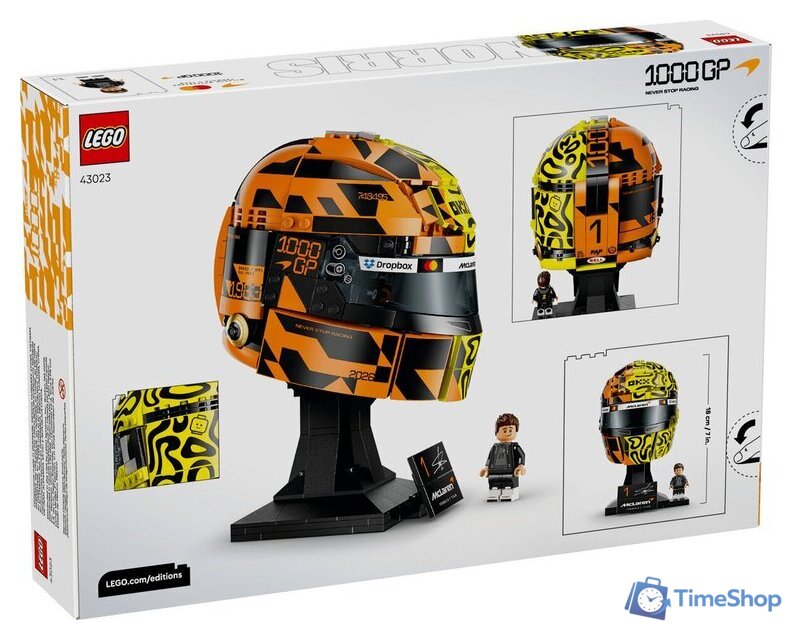Конструктор LEGO Editions 43023 Шлем McLaren Mastercard F1 Team Lando Norris Helmet - Изображение №12 — Интернет-магазин Time-Shop