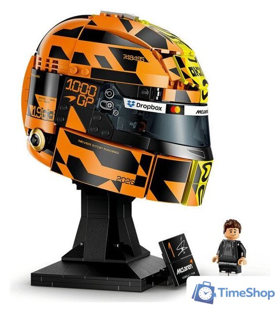 Конструктор LEGO Editions 43023 Шлем McLaren Mastercard F1 Team Lando Norris Helmet - Изображение №4 — Интернет-магазин Time-Shop