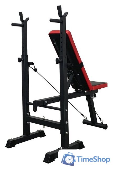 Силовая скамья Calviano 1008 (красный/черный) - Изображение №7 — Интернет-магазин Time-Shop