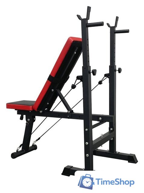 Силовая скамья Calviano 1008 (красный/черный) - Изображение №5 — Интернет-магазин Time-Shop