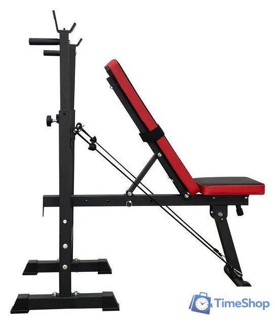 Силовая скамья Calviano 1008 (красный/черный) - Изображение №8 — Интернет-магазин Time-Shop