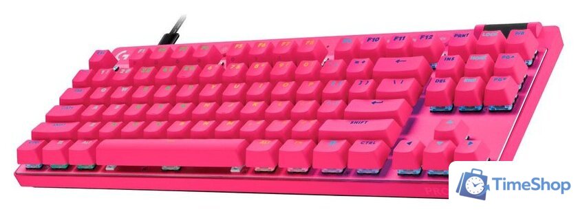 Клавиатура Logitech G Pro X TKL Rapid Analog 920-013253 (розовый, нет кириллицы) - Изображение №3 — Интернет-магазин Time-Shop