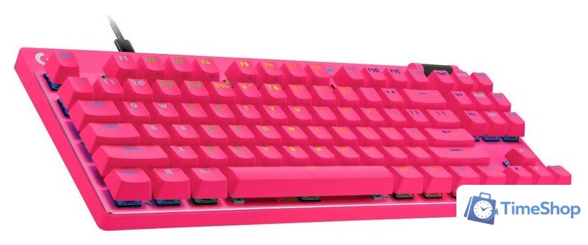 Клавиатура Logitech G Pro X TKL Rapid Analog 920-013253 (розовый, нет кириллицы) - Изображение №2 — Интернет-магазин Time-Shop
