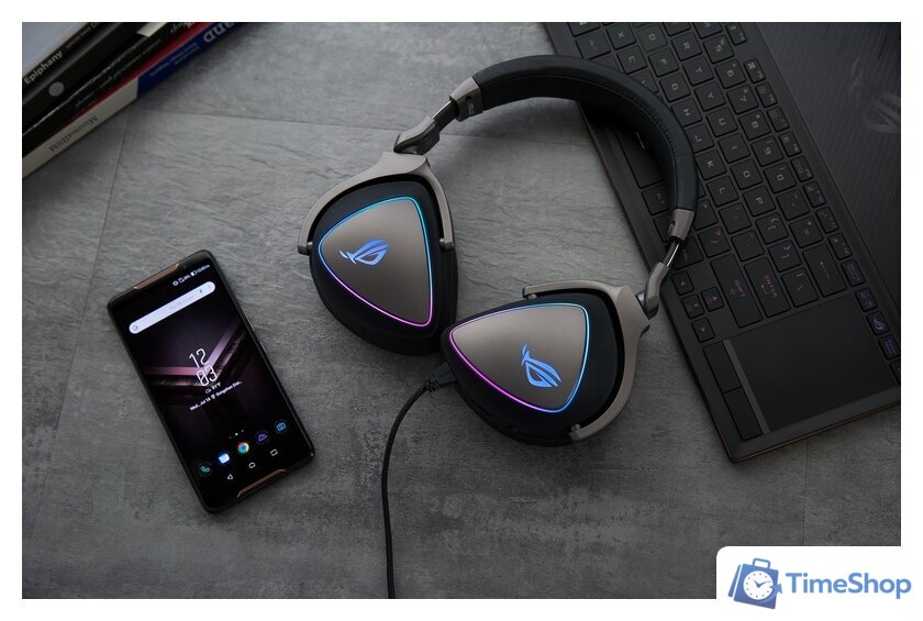 Наушники ASUS ROG Delta (черный) - Изображение №9 — Интернет-магазин Time-Shop