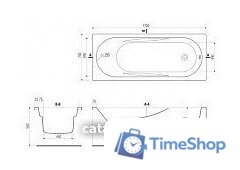 Ванна Cersanit Mito Red 170x70 (с каркасом и экраном) - Изображение №9 — Интернет-магазин Time-Shop