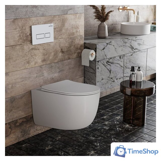 Унитаз подвесной Roxen Vortex Tornado в комплекте с инсталляцией StounFix Dual Fresh 6 в 1 964480 (кнопка: белый глянец) - Изображение №9 — Интернет-магазин Time-Shop