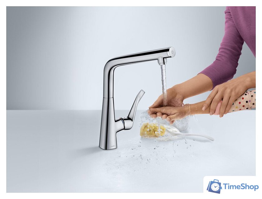 Смеситель Hansgrohe Metris Select 14883000 - Изображение №7 — Интернет-магазин Time-Shop