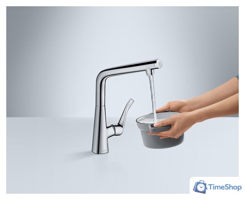 Смеситель Hansgrohe Metris Select 14883000 - Изображение №4 — Интернет-магазин Time-Shop