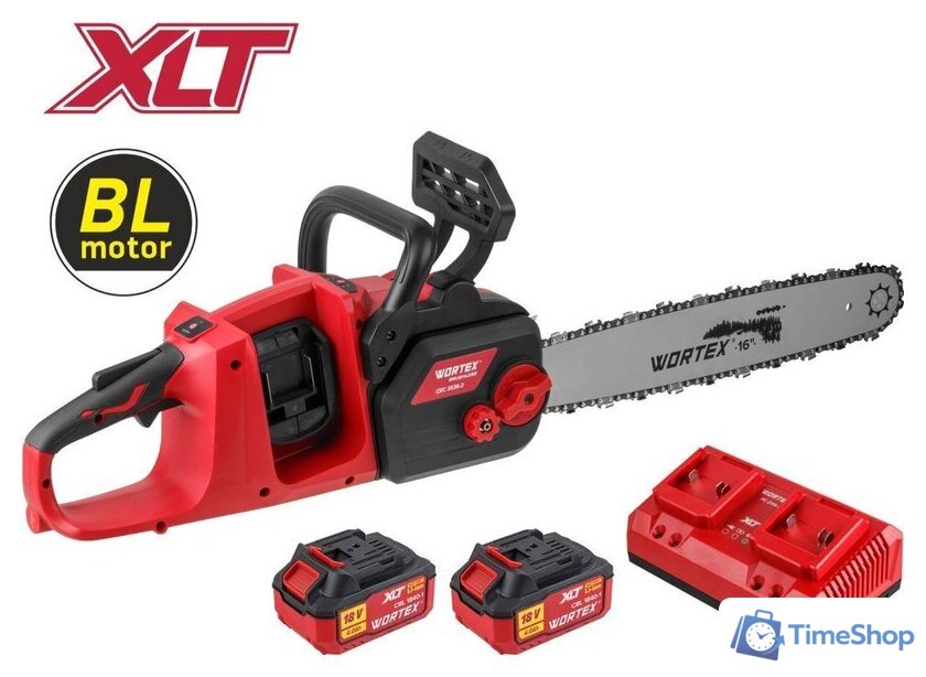 Аккумуляторная пила Wortex CEC 3536-2 ALL1 XLT Set 2333076 (с 2-мя АКБ) - Изображение №2 — Интернет-магазин Time-Shop
