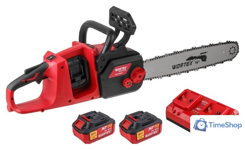 Аккумуляторная пила Wortex CEC 3536-2 ALL1 XLT Set 2333076 (с 2-мя АКБ) - Изображение №1 — Интернет-магазин Time-Shop