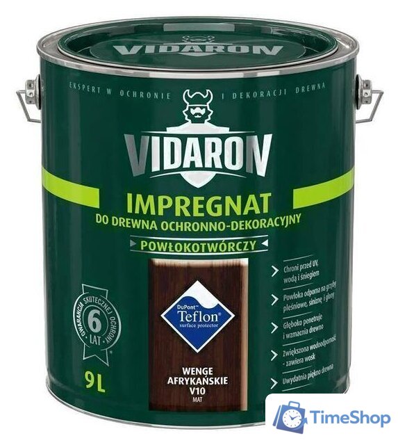 Пропитка Vidaron Impregnant V10 9 л (африканское венге) - Изображение №1 — Интернет-магазин Time-Shop
