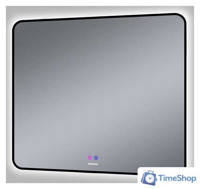  Grossman Зеркало Elegans-норма Black LED 1790802 (с сенсорным выключателем и подогревом) - Изображение №2 — Интернет-магазин Time-Shop