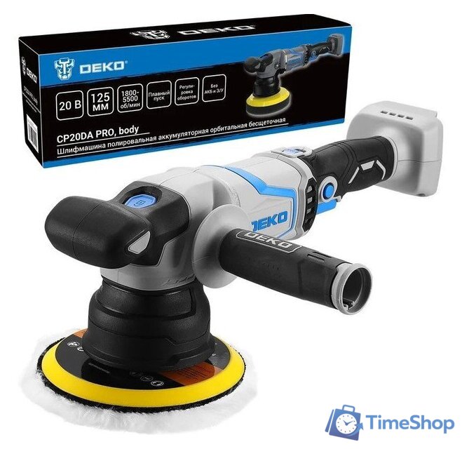 Полировальная машина Deko CP20DA PRO 084-1088 (без АКБ) - Изображение №1 — Интернет-магазин Time-Shop