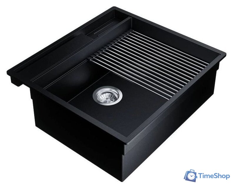 Кухонная мойка Globalo Silvano 60.1 Black/IX - Изображение №7 — Интернет-магазин Time-Shop