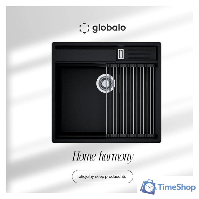 Кухонная мойка Globalo Silvano 60.1 Black/IX - Изображение №1 — Интернет-магазин Time-Shop