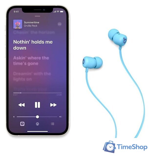 Наушники Beats Flex (голубое пламя) - Изображение №8 — Интернет-магазин Time-Shop