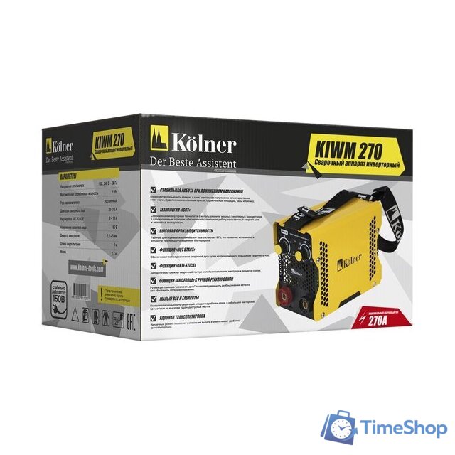 Сварочный инвертор Kolner KIWM 270 - Изображение №7 — Интернет-магазин Time-Shop