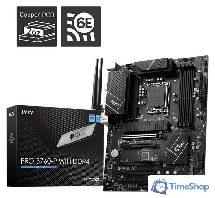 Материнская плата MSI Pro B760-P WiFi DDR4 - Изображение №6 — Интернет-магазин Time-Shop