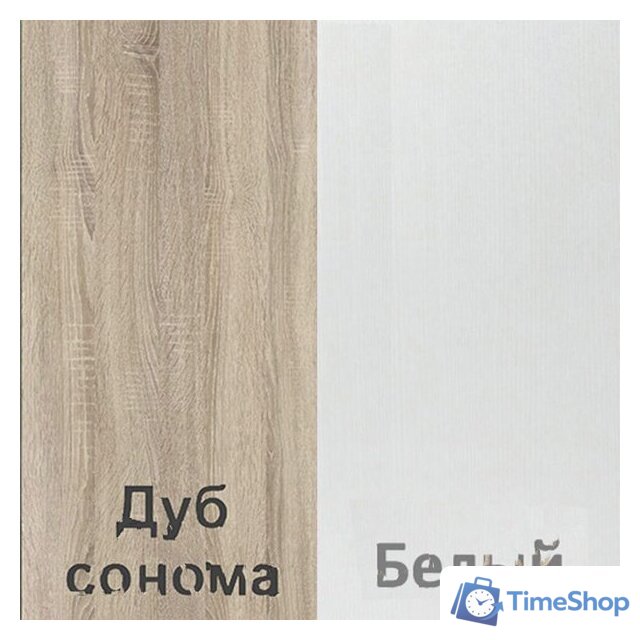 Комод Кортекс-мебель Бари 60 3ш (дуб сонома/дуб сонома/белый) - Изображение №4 — Интернет-магазин Time-Shop