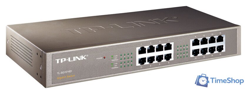 Неуправляемый коммутатор TP-Link TL-SG1016D - Изображение №2 — Интернет-магазин Time-Shop