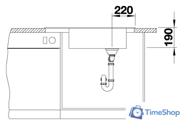 Кухонная мойка Blanco Elon XL 8 S (темная скала) 524861 - Изображение №4 — Интернет-магазин Time-Shop