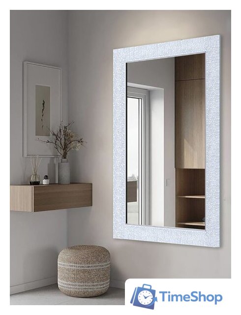 Зеркало Декарт Настенное в раме 8Л1319 (белый перламутр) - Изображение №2 — Интернет-магазин Time-Shop