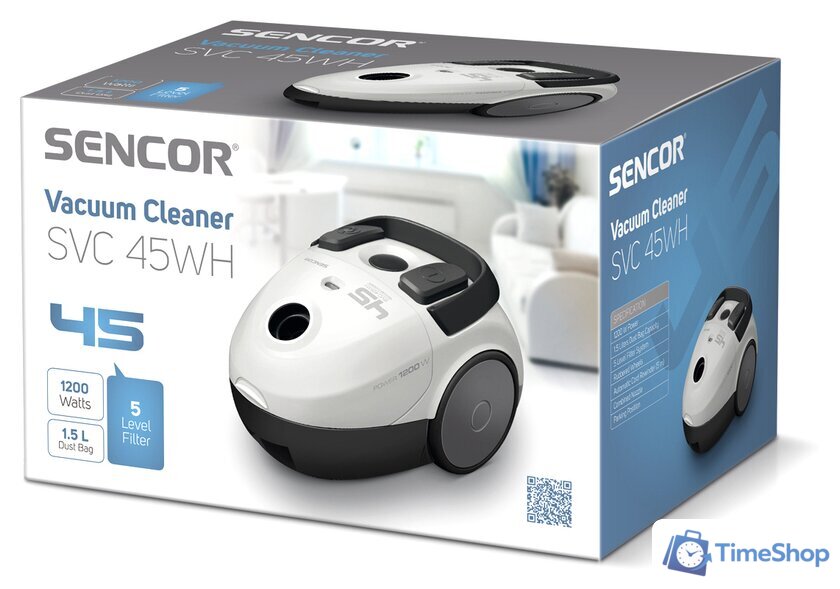 Пылесос Sencor SVC 45WH - Изображение №2 — Интернет-магазин Time-Shop