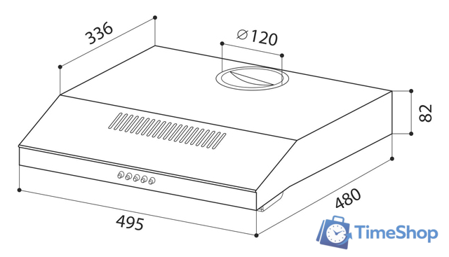 Кухонная вытяжка LEX S 500 (белый) - Изображение №9 — Интернет-магазин Time-Shop